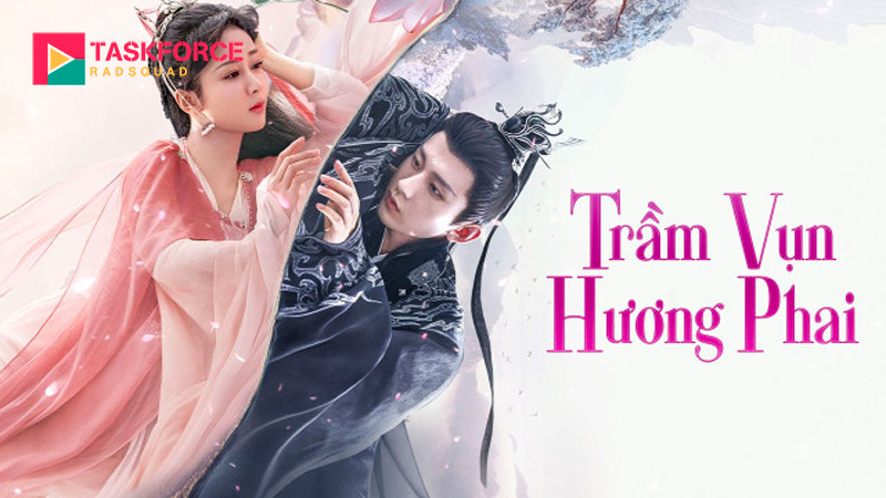 Diễn viên chính Dương Tử và Thành Nghị trong poster chính thức của Trầm Vụn Hương Phai