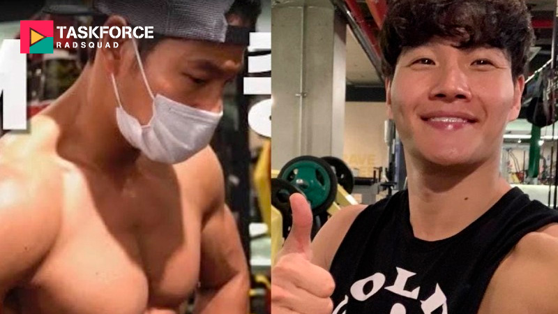 Kim Jong-kook trong một video trên Gym Jong-kook, chia sẻ bí quyết tập luyện.